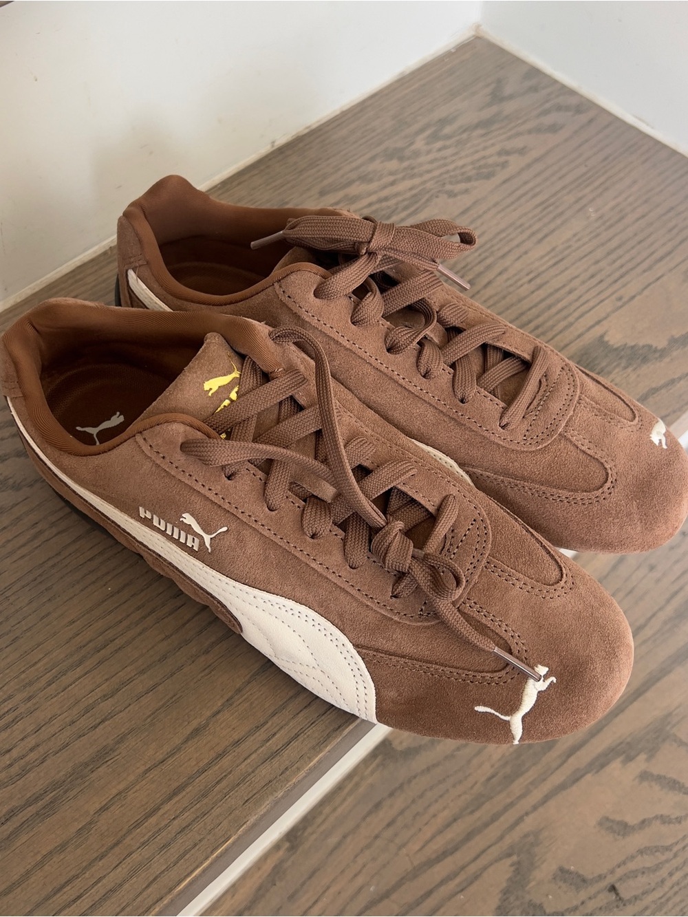 Puma Speedcat Suede Sneakers in Haute Coffee / Frosted Brown - NWOB - Picture 4 of 7
